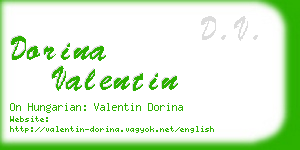 dorina valentin business card